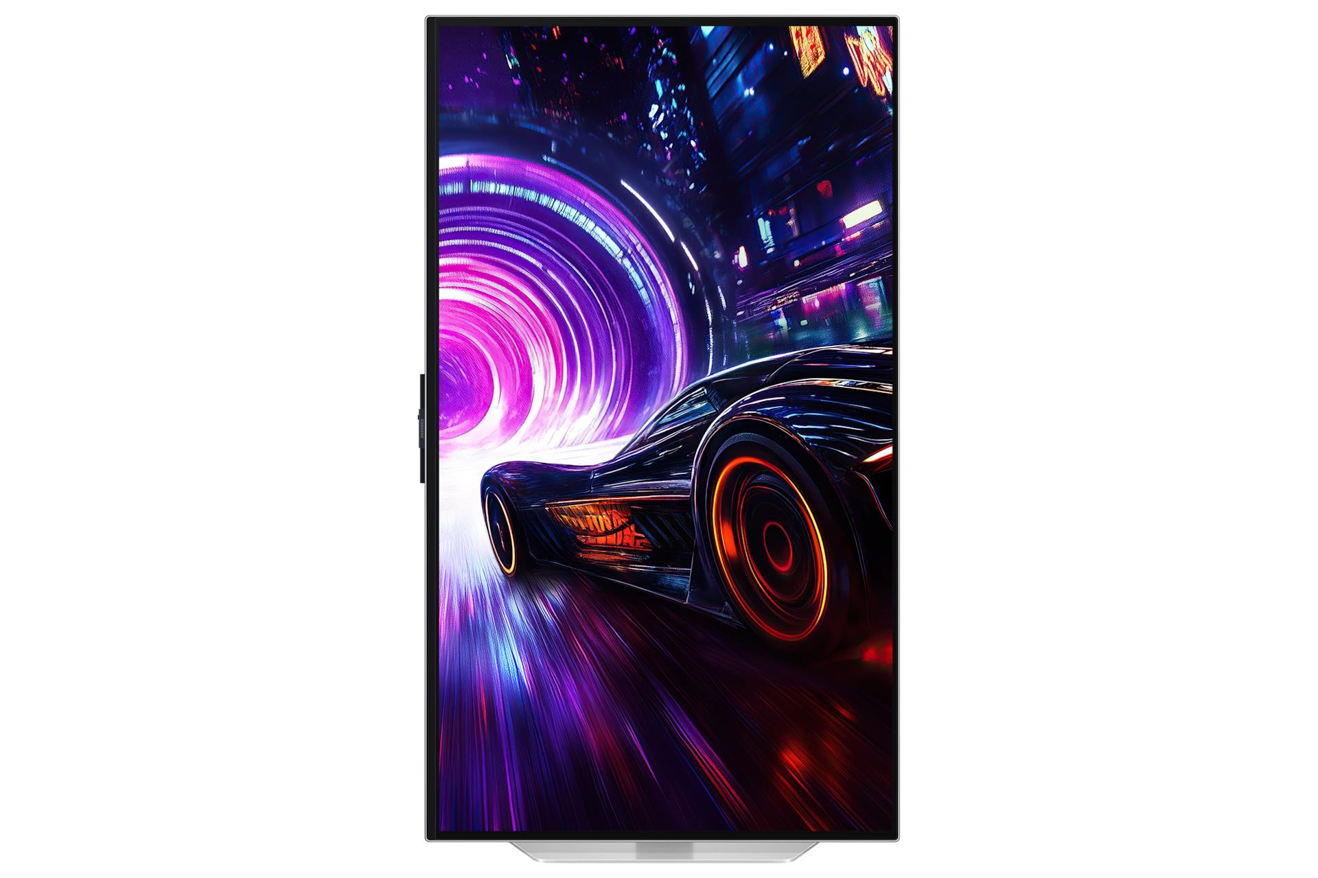 2d5cfd19-b495-4846-9644-519b2e2d0c78 Monitorius Samsung LS32FG810SUXEN, šoninis vaizdas su reguliuojamu aukščiu