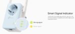 TP-LINK RE365 Wi-Fi extender su integruotu maitinimo lizdu