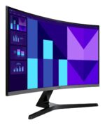 Monitorius Samsung LS27D390GAUXEN, šoninis vaizdas su HDMI prievadu