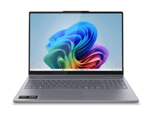 Lenovo IdeaPad 5 2-in-1 16AKP10 | Luna Grey | 16 " | IPS | Touchscreen | WUXGA | 1920 x 1200 pixels | Glossy | AMD Ryzen AI 5 | 340 | 16 GB | Soldered LPDDR5x | Solid-state drive capacity 512 GB | AMD Radeon 840M Graphics | Windows 11 Home | 802.11ax | Bluetooth version 5.3 | Keyboard language Nordic | Keyboard backlit | Warranty 24 month(s) | Battery warranty 12 month(s)