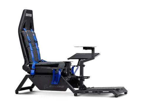 Next Level Racing Boeing Commercial Edition Flight Simulator | Blue highlights