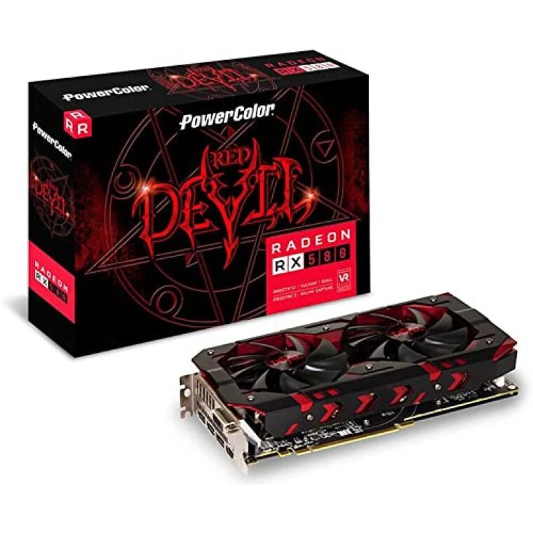 PowerColor RX 580 8GB su 8GB GDDR5 atmintimi