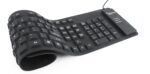 Klaviatūra Gembird su USB ir PS/2 jungtimis, matoma iš šono