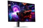 Monitorius Samsung LS32FG810SUXEN, šoninis vaizdas su reguliuojamu aukščiu
