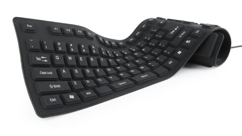 Gembird lanksčioji klaviatūra, USB ir PS/2 jungtys