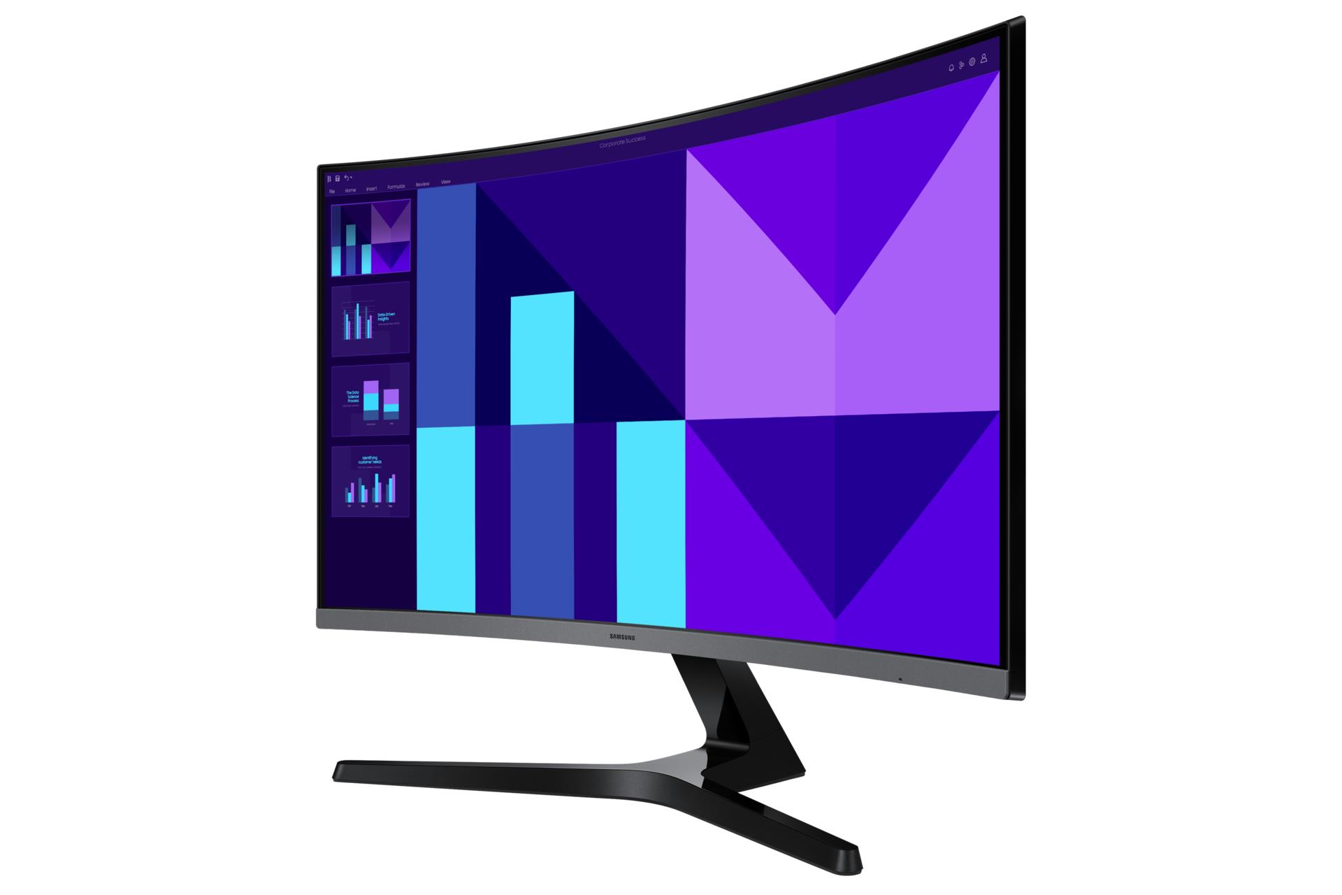 a068b84f-a574-443d-bd97-53dba1689026 Monitorius Samsung LS27D390GAUXEN, šoninis vaizdas su HDMI prievadu