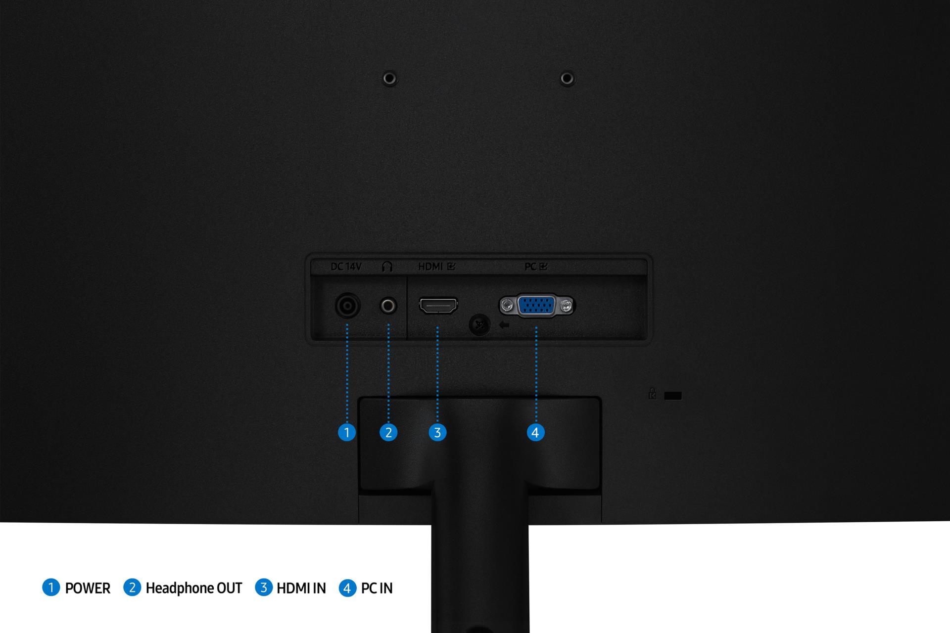 bb3d5a48-cb42-4417-8ef0-df8134f1cd2a Monitorius Samsung LS27D390GAUXEN, šoninis vaizdas su HDMI prievadu