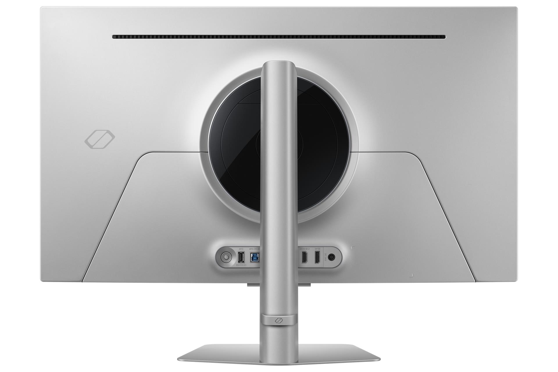 c699c56a-3369-427b-8e0a-496323776176 Monitorius Samsung LS32FG810SUXEN, šoninis vaizdas su reguliuojamu aukščiu