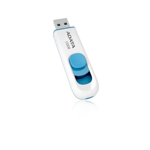ADATA C008 USB atmintinė 32 GB, USB 2.0, balta/mėlyna
