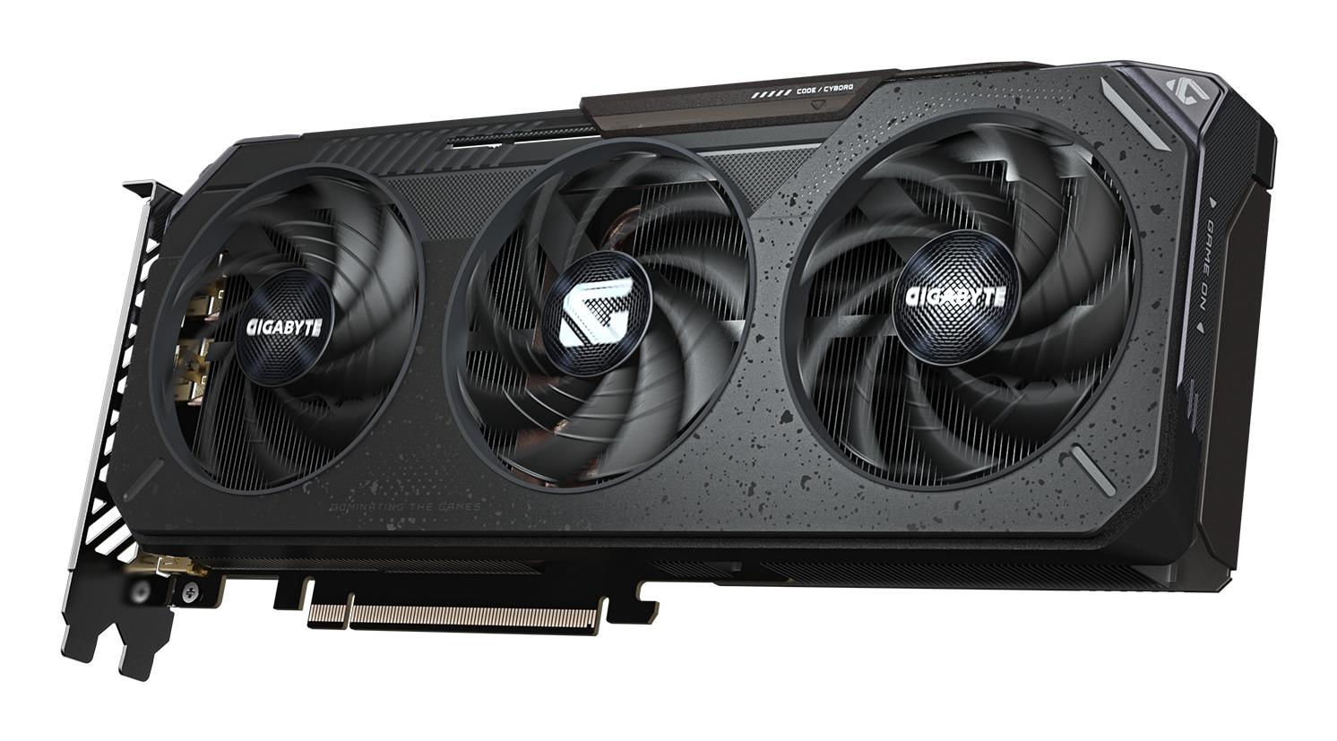 07b6d7ac-84e0-4d4e-ac02-94295341761d Vaizdo plokštė Gigabyte Radeon RX 9060 XT su matomais HDMI ir DisplayPort prievadais