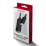 Adapteris AXAGON RVD-HI20N, vaizdas iš šono su jungtimis