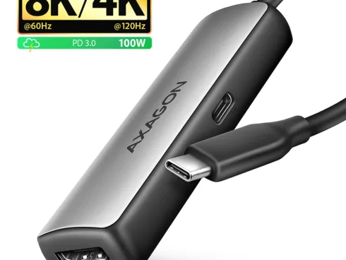 AXAGON Active converter RVC-HI8KPD, 100 W | USB Type-C to HDMI