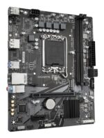 Motininė plokštė Gigabyte H610M K V2, šoninis vaizdas su jungtimis