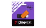USB atmintinė Kingston DataTraveler Exodia S, juoda/oranžinė, šoninis vaizdas