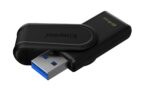 USB atmintinė Kingston DataTraveler Exodia S, juoda, su užsukamu dangteliu
