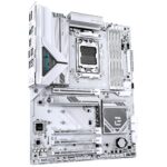 Motininė plokštė Gigabyte B850 EAGLE ICE, šoninis vaizdas su jungčių išdėstymu