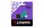 USB atmintinė Kingston DataTraveler Exodia S, juoda/turkuoziška, su sukamu dangteliu