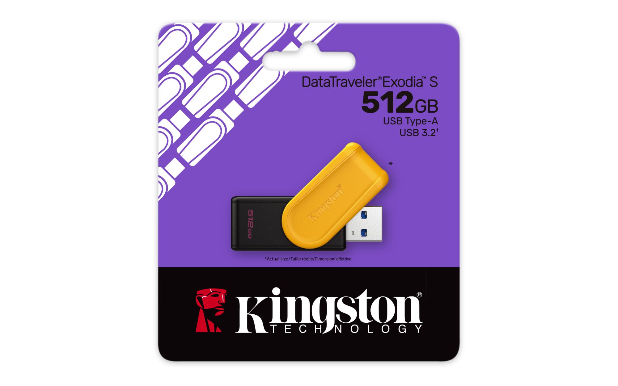 f031ed2d-b5c0-41e7-9e59-7300b1662337 USB atmintinė Kingston DataTraveler Exodia S, šoninis vaizdas su užsukamu dangteliu