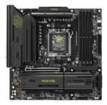 Motininė plokštė MSI MAG B850M MORTAR WIFI, viršutinė perspektyva