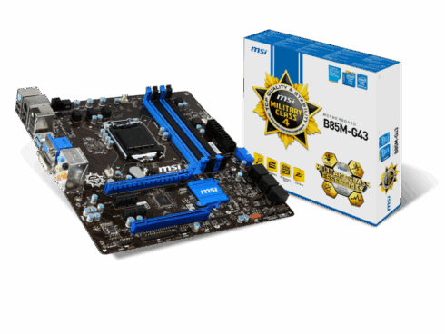 Pagrindinė plokštė MSI B85M-G43 (Atnaujinta)
