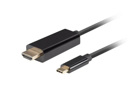 Lanberg USB-C to HDMI Cable, 1 m 4K/60Hz, Black | Lanberg | USB-C to HDMI Cable | CA-CMHD-10CU-0010-BK | 1 m