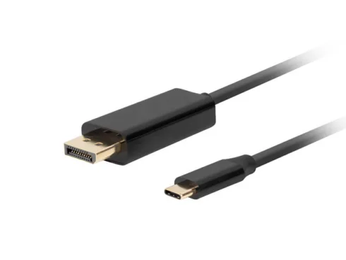 Lanberg USB-C to DisplayPort Cable, 1 m 4K/60Hz, Black | Lanberg | USB-C to DisplayPort Cable | CA-CMDP-10CU-0010-BK | 1 m