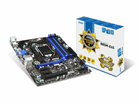 Pagrindinė plokštė MSI B85M-E45 (Atnaujinta)