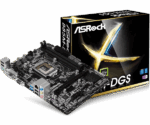 Pagrindinė plokštė ASROCK B85M-DGS su LGA 1150 procesoriaus lizdu