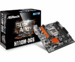 Pagrindinė plokštė ASROCK H110M-DGS su LGA1151 procesoriaus lizdu