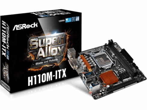 Pagrindinė plokštė ASROCK H110M-HDV ITX (Atnaujinta)
