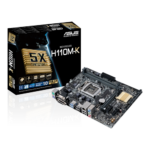 Pagrindinė plokštė ASUS H110M-K su Micro-ATX formatu ir Intel 6-os/7-os kartos palaikymu