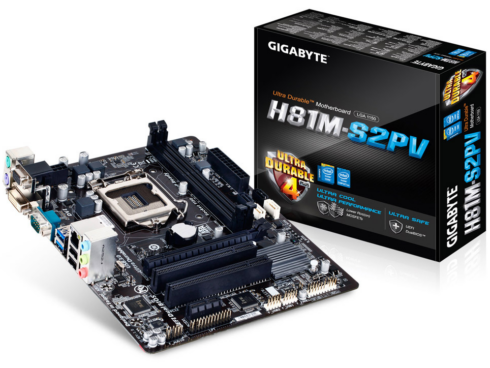 Pagrindinė plokštė GIGABYTE H81M-S2PV (Atnaujinta)