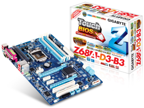 Pagrindinė plokštė GIGABYTE Z68A-D3-B3 (Atnaujinta)