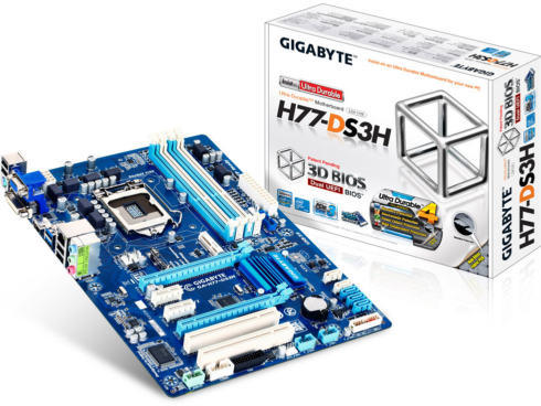 Pagrindinė plokštė GIGABYTE H77-DS3H (Atnaujinta)