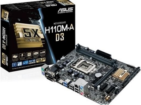 Pagrindinė plokštė ASUS H110M-A D3 (Atnaujinta)