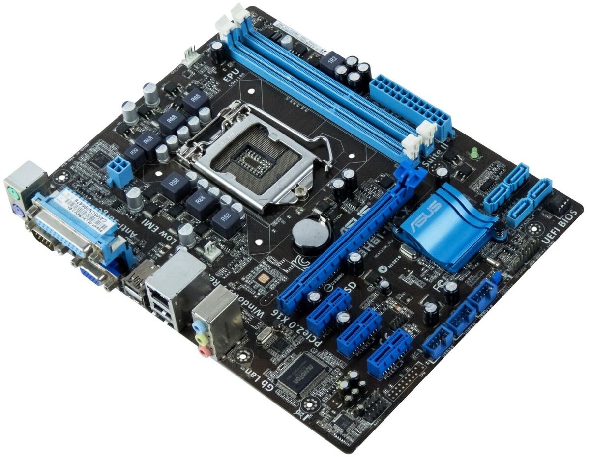 s-l1200 Pagrindinė plokštė ASUS P8H61-M LX su microATX formatu ir Intel procesorių palaikymu