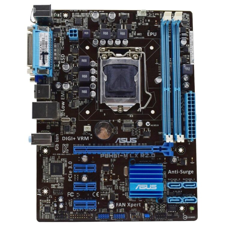 Pagrindinė plokštė ASUS P8H61-MX R2.0 su microATX formatu