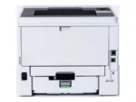 Spausdintuvas Brother HL-L6210DW, matomas iš šono su atidarytu popieriaus dėklu