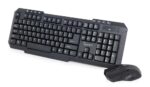 Gembird | Desktop Set | KBS-WM-02 | Keyboard and Mouse Set | Wireless | Mouse included | US | Black | USB | US | 450 g | Numeric keypad | Wireless connection