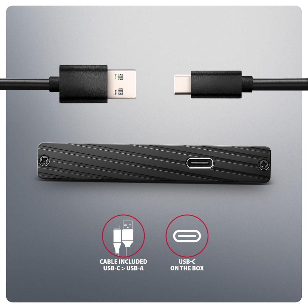 8ac266ba-d46c-489f-b5d9-a9a2b2484326-1 AXAGON EE25-XA6C USB-C 3.2 Gen 1 - SATA 6G 2.5" External ALINE Box
