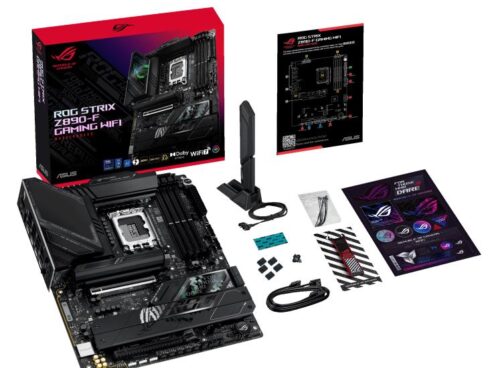 Mainboard ASUS Intel Z890 LGA1851 ATX Memory DDR5 Memory slots 4 1xPCI-Express 4.0 16x 1xPCI-Express 5.0 16x 5xM.2 1xHDMI 1xDisplayPort 1xAudio-In 1xAudio-Out 2xUSB 2.0 4xUSB 3.0 4xUSB 3.1 2xUSB-C 2xUSB-C w/Thunderbolt 1xOptical S/PDIF 1xRJ45 ROGSTRIXZ890-FGAMWIFI