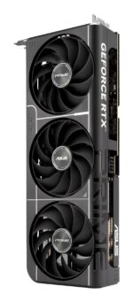 Vaizdo plokštė ASUS NVIDIA GeForce RTX 5060 Ti su matomais jungtimis ir aušinimo sistema