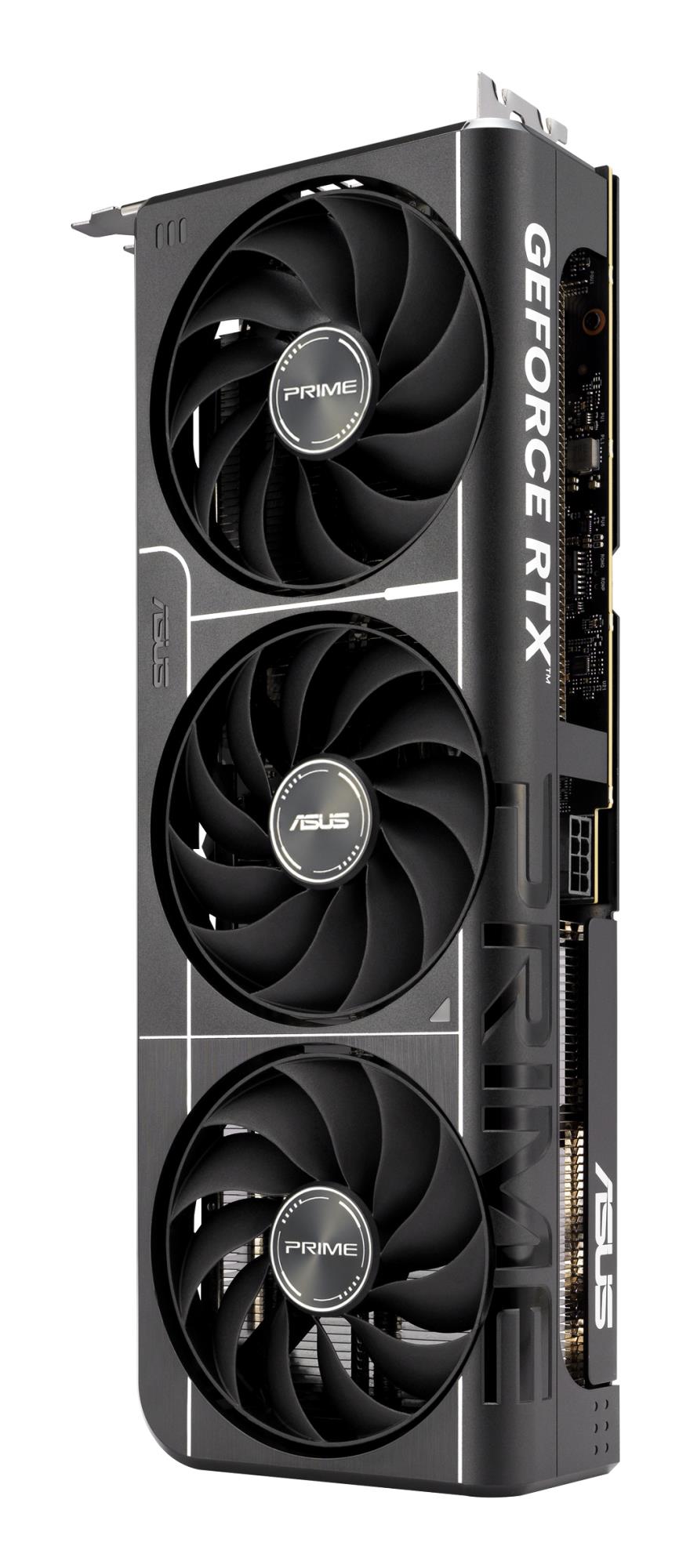0094b97e-e993-4f49-8fd5-746aab8bcad2 Vaizdo plokštė ASUS NVIDIA GeForce RTX 5060 Ti su matomais jungtimis ir aušinimo sistema