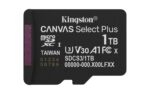 Kingston Memory card | Canvas Select Plus | 1000 GB | microSD | Flash memory Class 10, UHS-I, U1/U3, video 10/30, A1
