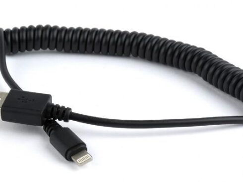 CABLE LIGHTNING TO USB2 1.5M/SPIRAL CC-LMAM-1.5M GEMBIRD
