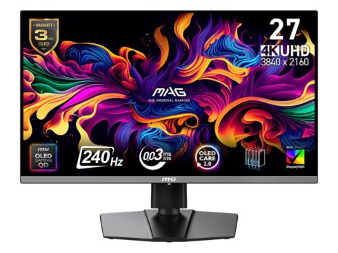 Monitor MSI 26.5 " 3840 x 2160 pixels 4K Ultra HD Native aspect ratio 16:9 QD-OLED MAG272UPQD-OLEDX24
