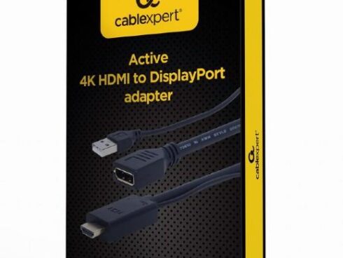 I/O ADAPTER HDMI TO DP/BLACK A-HDMIM-DPF-01 GEMBIRD