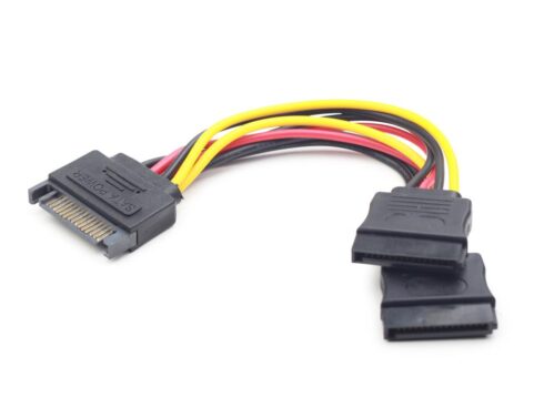 CABLE POWER SPLITTER SATA/0.15M CC-SATAM2F-01 GEMBIRD