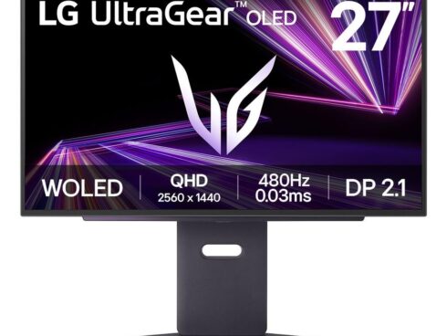 Monitor LG 27GX790A-B 26.5" Gaming Panel OLED 2560x1440 16:9 480Hz 0.03 ms Swivel Pivot Height adjustable Tilt 27GX790A-B