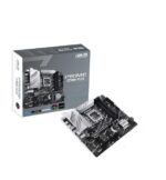 Motininė plokštė ASUS PRIME Z790M-PLUS, šoninis vaizdas su jungtimis